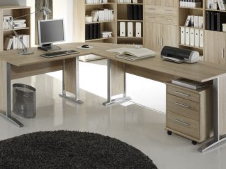 Winkelschreibtisch OFFICE LINE in Eiche Sonoma