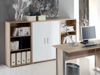 Highboard OFFICE LINE IN Eiche Sonoma / Weiß