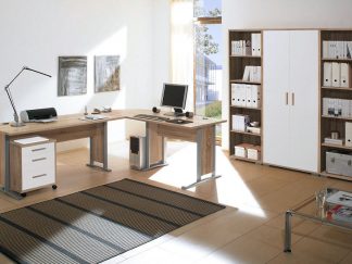 BEGA Möbel online kaufen ✓ Arbeitszimmer OFFICE LINE in Eiche Sonoma / weiß glanz