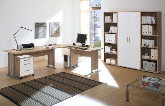 BEGA Möbel online kaufen ✓ Arbeitszimmer OFFICE LINE in Eiche Sonoma / weiß glanz